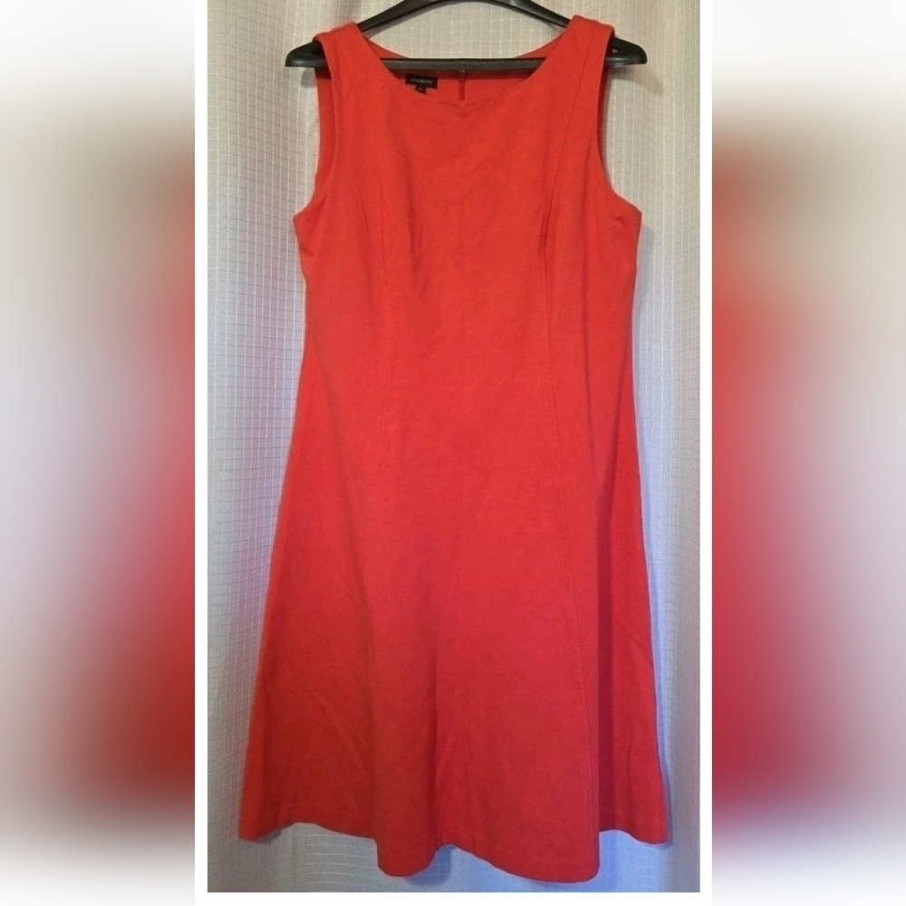 Talbots Coral Pink Dress Career Cocktail Size 10 Stretch
